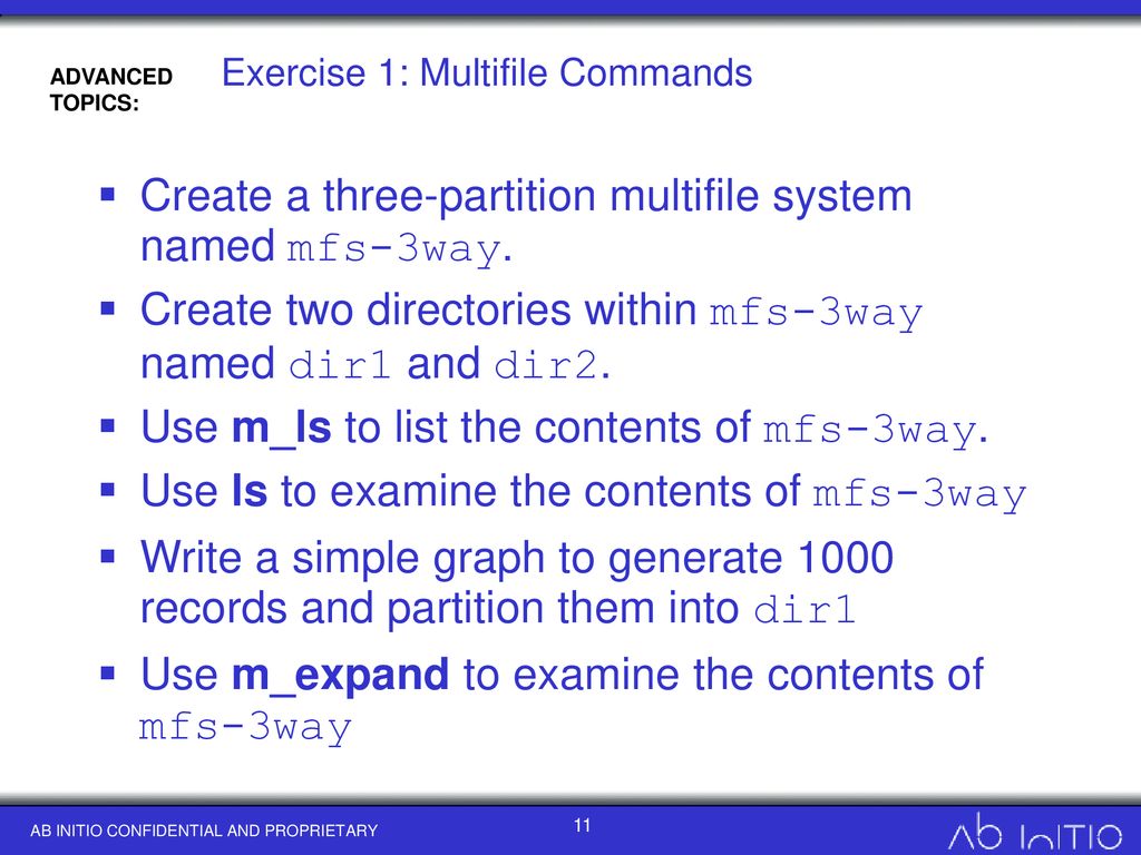 Multi file system 2025 in ab initio